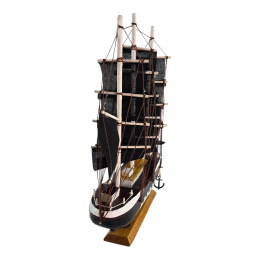 Model of the Black Pearl sailboat (30.5 x 32 x 6.2 cm)