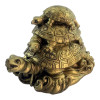 УЦІНКА Черепаха потрійна кам'яна крихта золотиста (7х10, 6х6 см)