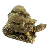 УЦІНКА Черепаха потрійна кам'яна крихта золотиста (7х10, 6х6 см)