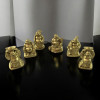 Хотеї кам'яна крихта набір (6шт) золотисті