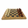Game set: backgammon, chess, checkers (38.7 x 38.7 x 2.3 cm)