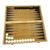 Game set: backgammon, chess, checkers (38.7 x 38.7 x 2.3 cm)