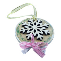 Christmas tree pendant "New Year's lights" (75x10mm)