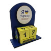 Perpetual calendar "I love Ukraine" (155x142x60 mm), with dark edging, hand painted.