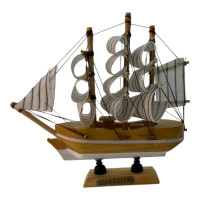 Model of a sailboat on a stand "Sea Dream" (14x12.5x3.3 cm)