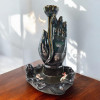 Incense Stand Back Flow "Lotus and Hand" (11x11x17.5 cm)