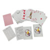 Playing cards red back "Jeux De Cartes RAMI"