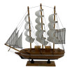Model of a sailboat on a stand (31x31.5x5.5 cm)