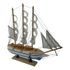 Model of a sailboat on a stand (31x31.5x5.5 cm)