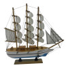 Model of a sailboat on a stand (31x31.5x5.5 cm)