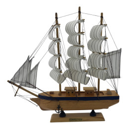 Model of a sailboat on a stand (31x31.5x5.5 cm)