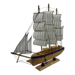 Model of a sailboat on a stand (31x31.5x5.5 cm)