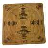 Table for working with the pendulum "Love magic", in English, light (18x18x0.4 cm)