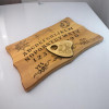 Spiritual board OUIJA "Exclusive" light, in English (46×29×1.8 cm), carved, solid wood