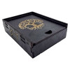 Box for Scandinavian runes "Tree of Life" (14x10.5x4cm), wood covered with dark enamel.