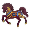Magnet "Eastern horse for luck" (90*70*4mm), hand painted.