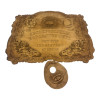 OUIJA Spirit Board "Antique" in French (49.5x29x0.8 cm)