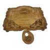 OUIJA Spirit Board "Antique" in German (49.5x29x0.8 cm)