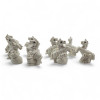 Festive Horses (set of porcelain figurines, 8 pcs)