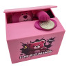Interactive battery-operated piggy bank "Teddy Bear" (12 x 10 x 9 cm)