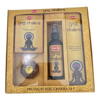 HEM Yog Chakra Incense Cone Spray Stand Gift Set