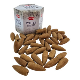 White Sage Backflow (Біла Шавлія)(Hem) 40 шт конуси