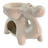 White ceramic aroma lamp "Camel" (11x11x6 cm)