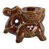 Brown ceramic aroma lamp "Camel" (11x11x6 cm)