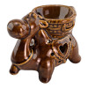 Brown ceramic aroma lamp "Camel" (11x11x6 cm)