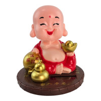 Іграшка на сонячній батареї "Веселий Монах" червоний (Flip Flap) (9,5х9х9 см)