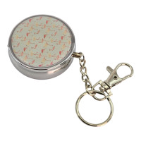 Pocket ashtray keychain with a metal "Flamingo" design (D-5 cm, H-1.7 cm)