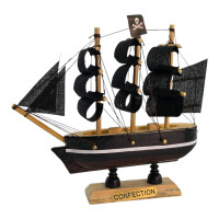 Model of a sailboat on a stand "Pirate Ship" (11.5 × 11.2 × 3 cm)