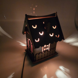 Соляная лампа из гималайской соли "Домик света" (24х17х17cм)