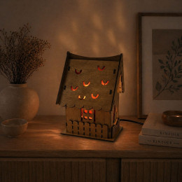 Соляная лампа из гималайской соли "Домик света" (24х17х17cм)