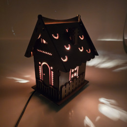 Соляная лампа из гималайской соли "Домик света" (24х17х17cм)