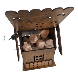 Соляная лампа из гималайской соли "Домик света" (24х17х17cм)