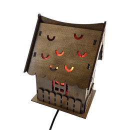 Соляная лампа из гималайской соли "Домик света" (24х17х17cм)