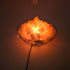 Соляна лампа з гімалайської солі "Чаша вогню" (дротяна чаша) (26x12см).