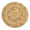 A round pendulum chart for working with the "Solar Center" pendulum, in English, light-colored (18 x 0.4 cm)