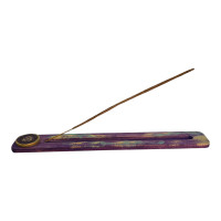 Подставка под благов,фиолет" Сахасрара  " (26х4х0,7 см), расписано вручную, массив дерева.