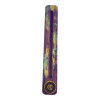 Incense stand, violet "Sahasrara" (26x4x0.7 cm), hand-painted, solid wood.