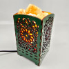 Himalayan Salt Lamp "Mandala of Light" (21x10.8x10.8 cm)