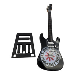 Red Hot Chili Peppers Miniature Wood Guitar (24 x 8 x 1.5 cm)