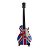Union Jack Guitar Miniature Wood (24 x 8 x 1.5 cm)