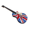 Union Jack Guitar Miniature Wood (24 x 8 x 1.5 cm)