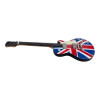 Union Jack Guitar Miniature Wood (24 x 8 x 1.5 cm)