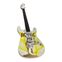 AC/DC Guitar Miniature Wood (24 x 8 x 1.5 cm)