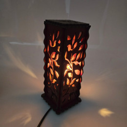 Соляная лампа из гималайской соли "Солнечные листья" (27х10,8х10,8 cм)