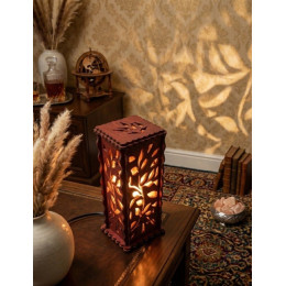 Соляная лампа из гималайской соли "Солнечные листья" (27х10,8х10,8 cм)