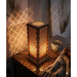 Соляная лампа из гималайской соли "Цветок жизни" (27х10,8х10,8 cм)